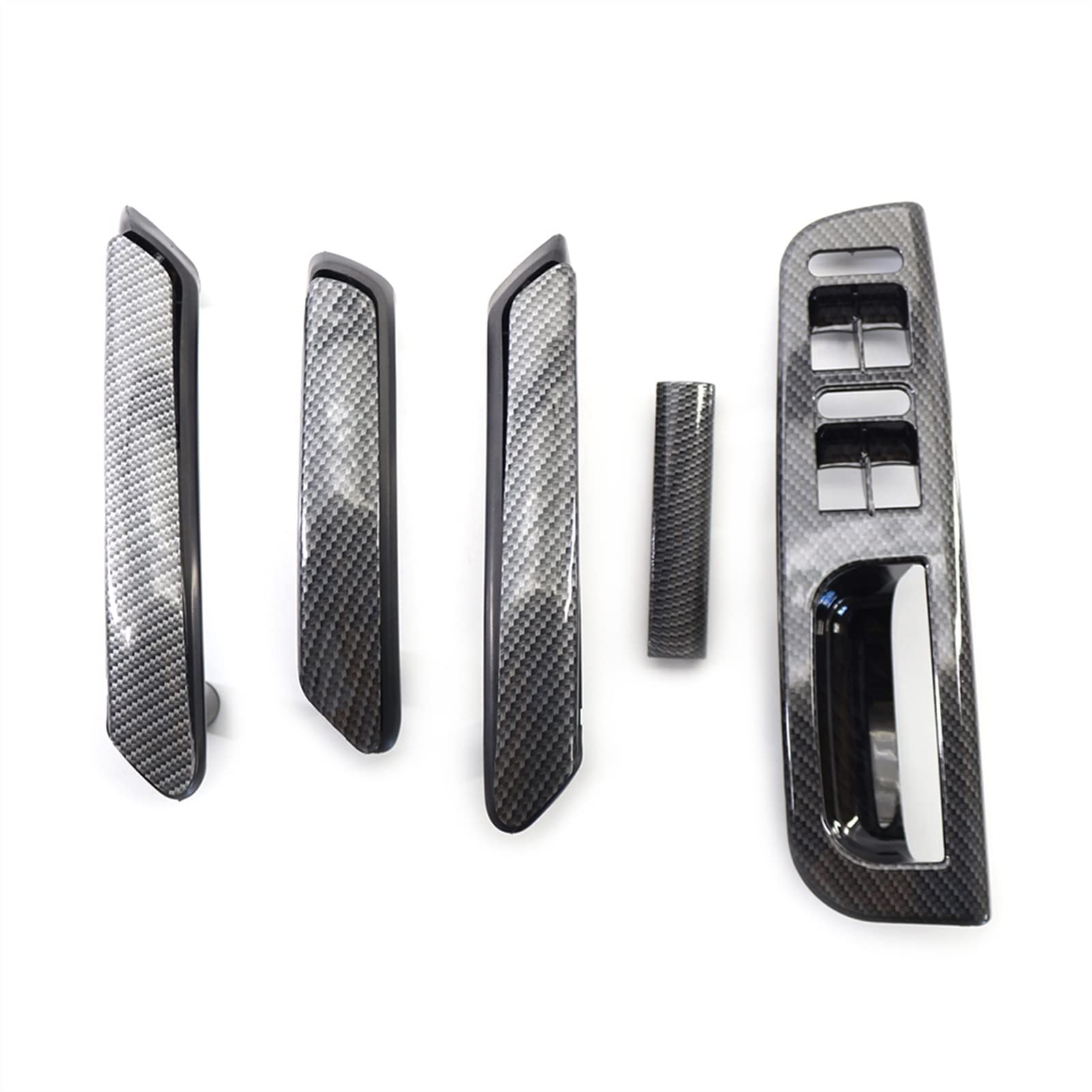 Innentürgriffe, LHD-Car-Carbon-Faser-Stil Türgriff-Haltegriffschalter-Blendenabdeckung, for VW, for Passat B5.5 1998 1999 2000 2001 2002 2003 2004 2005 von BWZJS