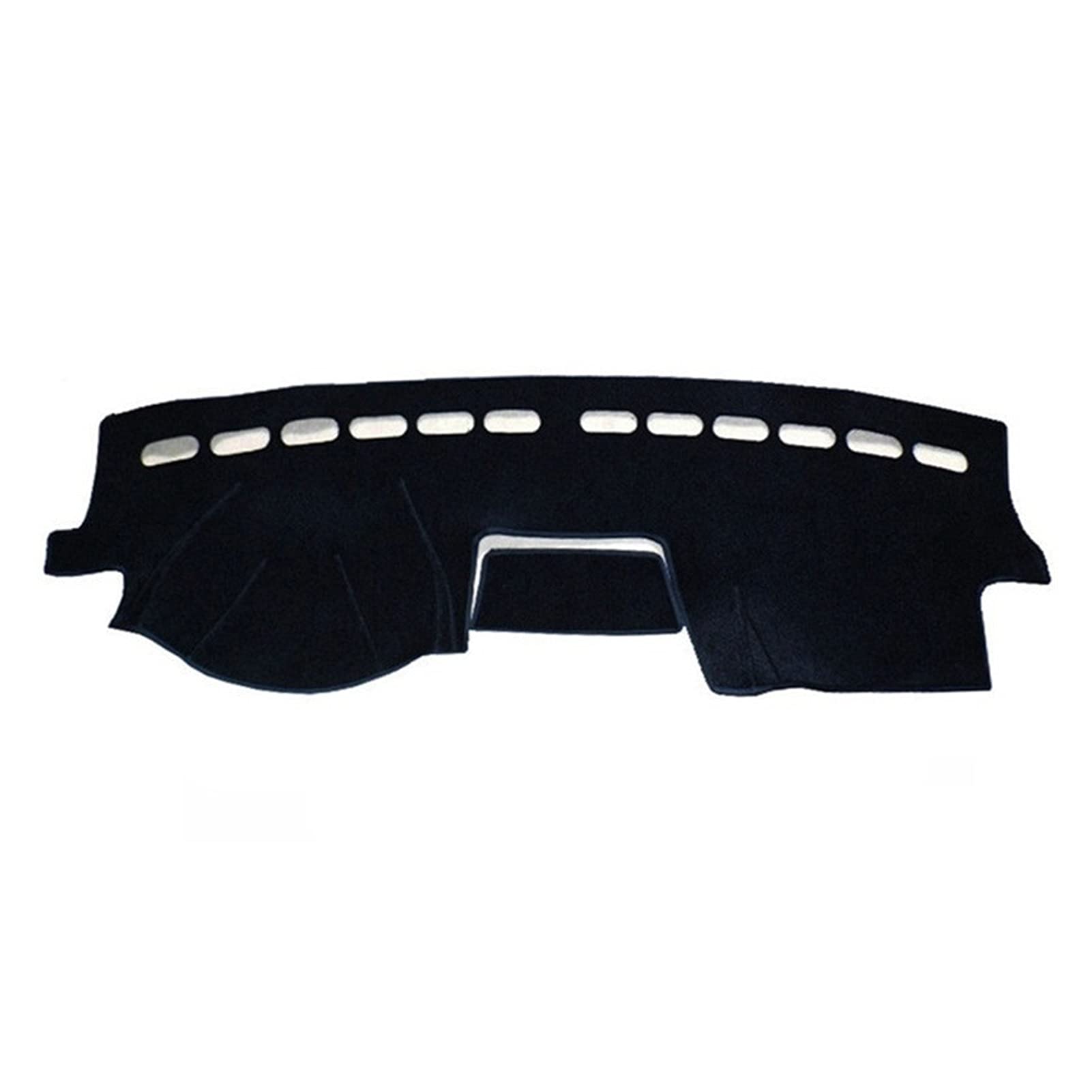 LHD Armaturenbrett-Abdeckung, Matte, Armaturenbrett, Dashmat-Schutz, Sonnenschutz, Teppich, Autozubehör, for Skoda, for Octavia, A5 2006–2012 Auto-Armaturenbrettschutz(Black(Black Edge)) von BWZJS