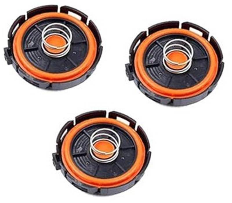 Motorventilabdeckung, for, E81 E82 E84 E85 E87 E88 E90 E91, 3/10 Stück Motorzylinderkopfventilabdeckung 11127555212 PCV -Ventilabdeckung(Black 3 Pcs) von BWZJS