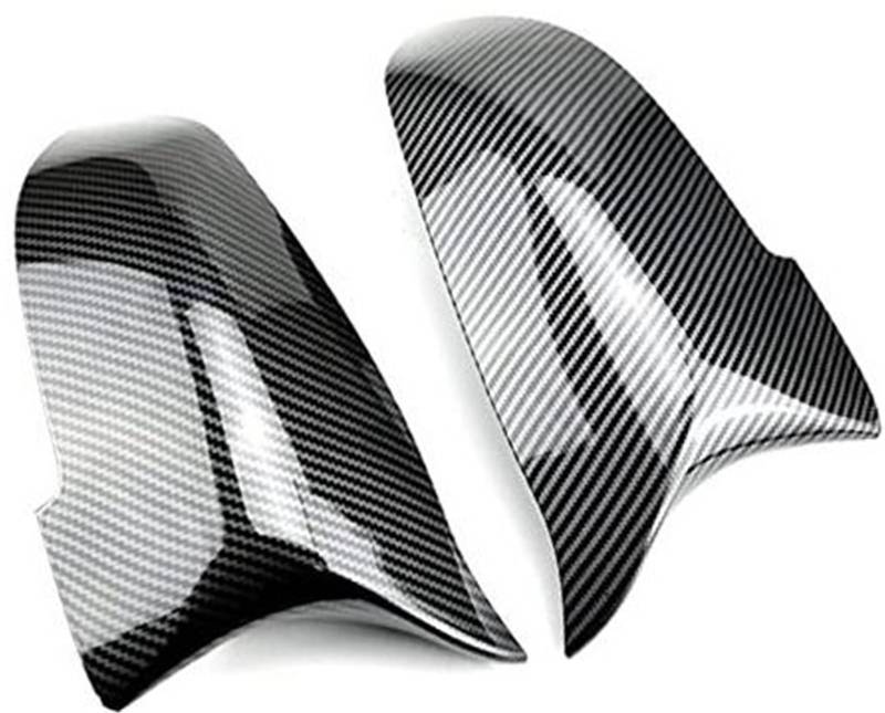 Rückspiegelabdeckung Flügelseite Rückspiegelkappe, for, 5er F10 F11 F18 LCI 2014-2017 Auto-Tuning-Zubehör Außenspiegelgehäuse(BLACK Carbon Pattern) von BWZJS