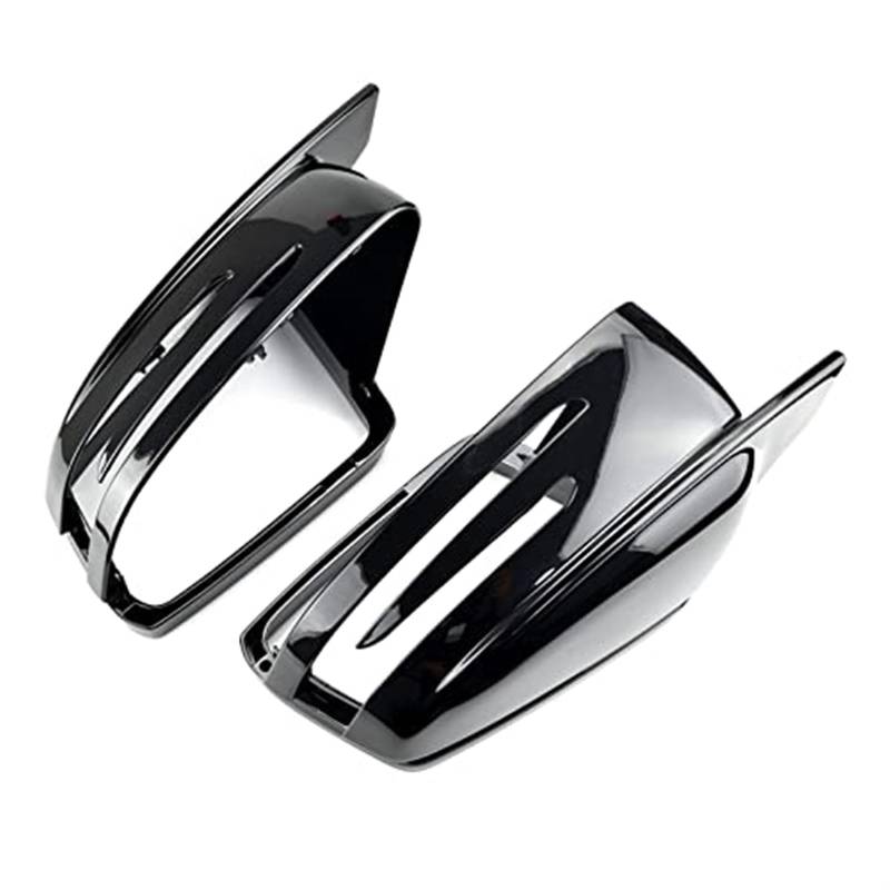 Rückspiegelkappe Außenspiegelabdeckung Gehäuse, for Mercedes, for Benz, W204 C207 W212 W221 W164 C218 Autozubehör Außenspiegelgehäuse(BRIGHT BLACK) von BWZJS