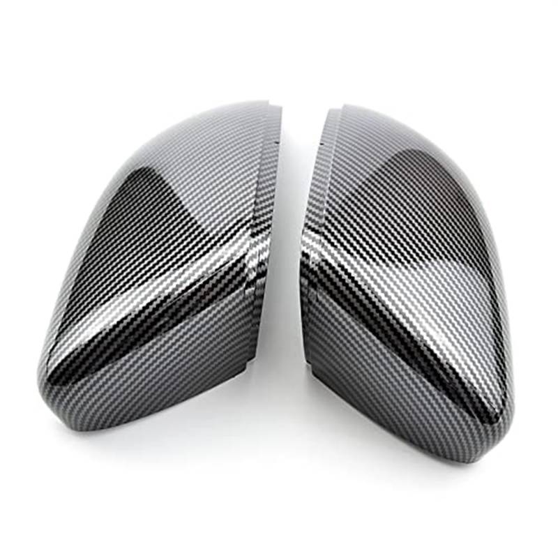 Rückspiegelkappen-Abdeckung MK6, for Golf, 6 GTI 2009-2012 Rückspiegelgehäuse Werkzeugverkleidung Halter Zubehör Außenspiegel Ersatzteile Außenspiegelgehäuse(CARBON LOOK BLACK) von BWZJS