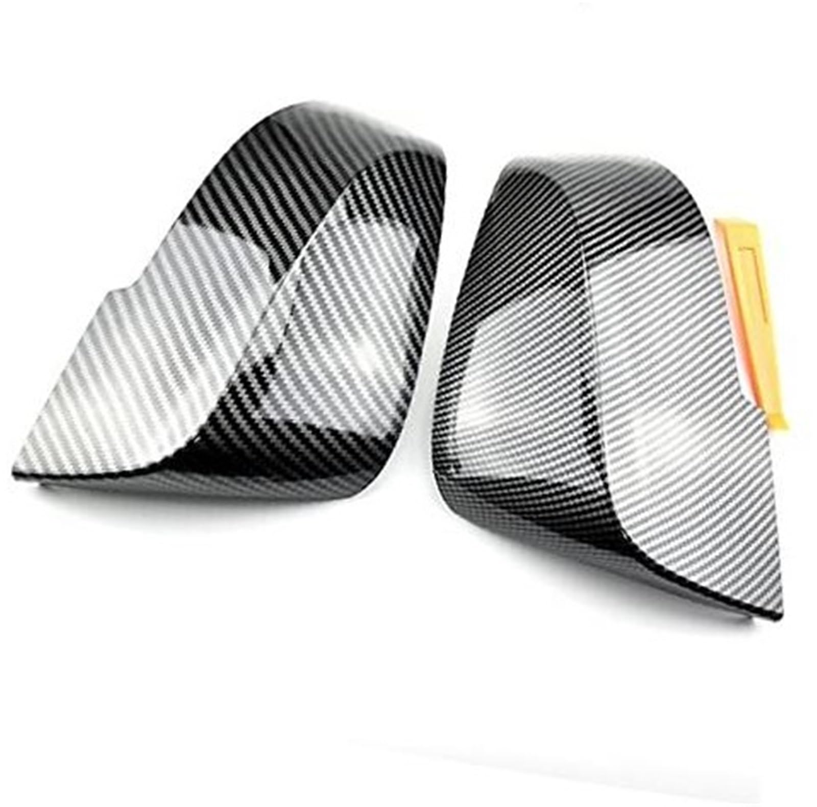 Schwarz Auto Rückspiegel Abdeckung Dekor, for, 1/2/3/4 SERIE F20 F30 F31 F32 F34 Rückspiegel Abdeckungen Zierleisten Außenspiegelgehäuse(BLACK Carbon fiber pattern) von BWZJS