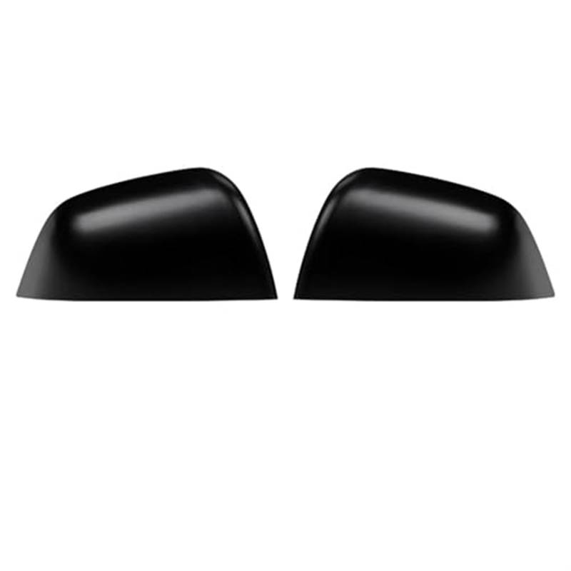 Seitentürspiegelabdeckung aus Karbonfaser for Tesla Model 3 Model Y, Auto-Außenzubehör, ABS-Seitenrückspiegelabdeckung, Ersatzteile for Außenspiegel Außenspiegelgehäuse(3 MATTE BLACK) von BWZJS