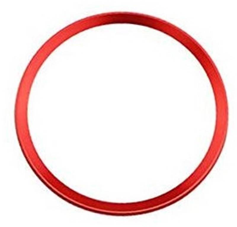 , for, A1 A3 A4 A5 A6 A7 Q3 Q5 S3 S5 S7 TT, Auto Styling Dekoration Ring Lenkrad Kreis Aufkleber Edelstahl Zubehör Lenkradaufkleber(Red) von BWZJS