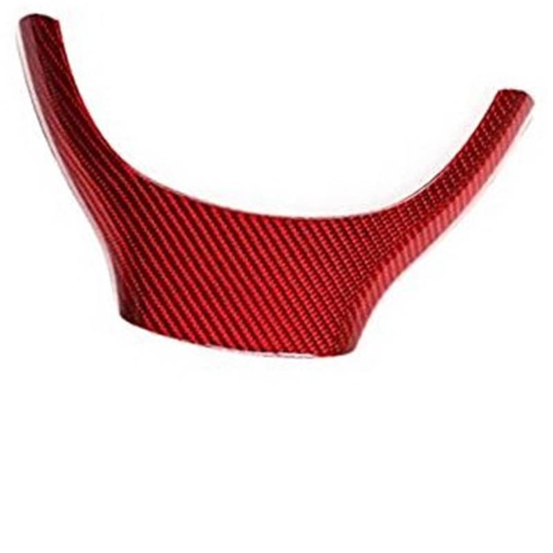 for 5er GT 7er F10 F11 F07 F01 F02 F03 F04 2009–2017, dekorativer Aufkleber for das Autolenkrad aus echtem Carbon Lenkradaufkleber(Red) von BWZJS