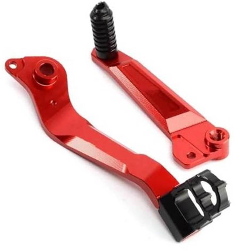 , for Leoncino500, for Leoncino 500 All Year Motorrad Fußbremshebel Schalthebel Paar Pedal Klappbare Motorrad-Fußstützen(Red) von BWZJS