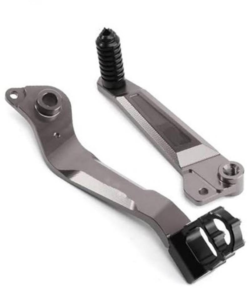 , for Leoncino500, for Leoncino 500 All Year Motorrad Fußbremshebel Schalthebel Paar Pedal Klappbare Motorrad-Fußstützen(Titanium) von BWZJS