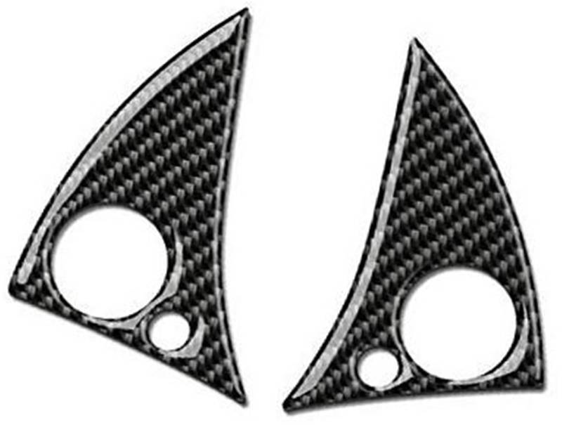 , for Mercedes-Benz, W204 2007–10 C-Klasse, Carbon-Faser-Auto-Modifikation, Innenknopf-Aufkleber, Lenkrad-Auto-Tasten-Abdeckung Lenkradaufkleber von BWZJS