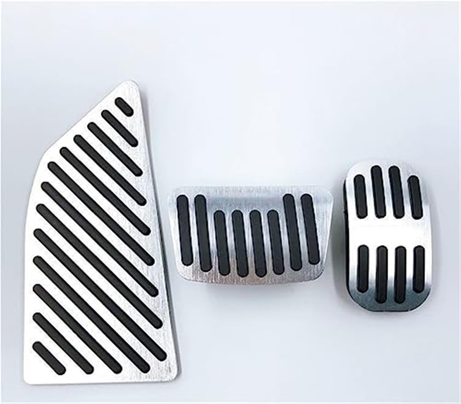 for Toyota, for Corolla, E210 12. 2019 2020 2021 2022 Autopedale Pads Gaspedal Kraftstoffbremse Fußstütze Pedalplattenabdeckungen Zubehör Fußpedalabdeckung Bremspedalabdeckung(Black at 3PCS Silver) von BWZJS