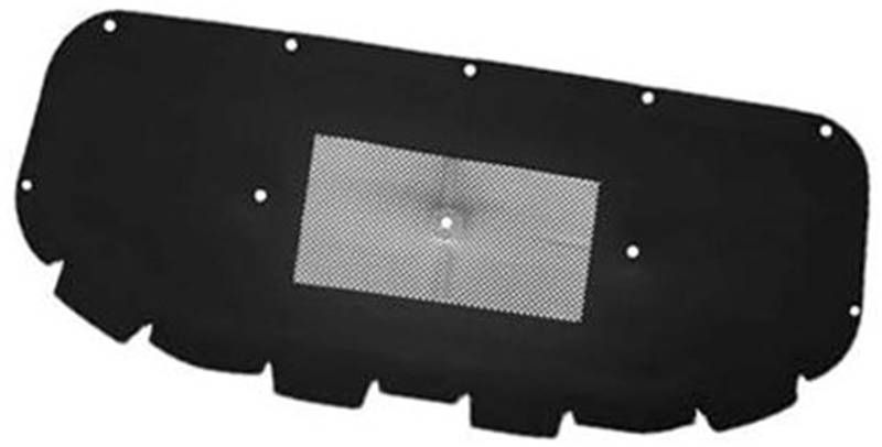 , for VW, for T-ROC, A11 D11 2017-2023 Auto Motorhaube Pad Wärme Schalldämmung Baumwolle Schalldichte Abdeckung Motorisolationspad(Black Pet) von BWZJS