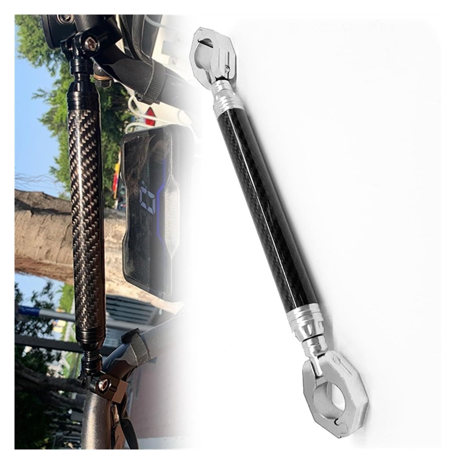 Motorrad Navigationshalterung Für CB150R CB125R CB300R CB250R CB650R CB1000R 22MM Lenker Balance Bar Handy-Navigation Halterung Navigationshalterung(Silber) von BXBDEKQGL