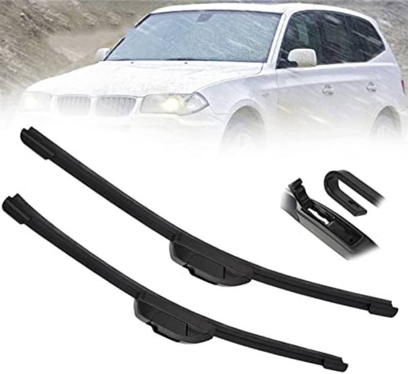 Auto-Wischerblatt-Frontfenster-Windschutzscheibenblätter -Zubehör, für BMW X3 E83 2003 2004 2005 2006 2007 2008 2009 2010 22"+20" von BXINAN