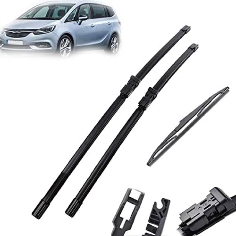 Scheibenwischer vorne und hinten, für Opel, für Zafira, für Tourer C 2012 2013 2014 2015 2016 2017 2018 2019 2020 Windschutzscheiben-Windschutzscheibenfenster 30"+28"+14" Scheibenwischer von BXINAN