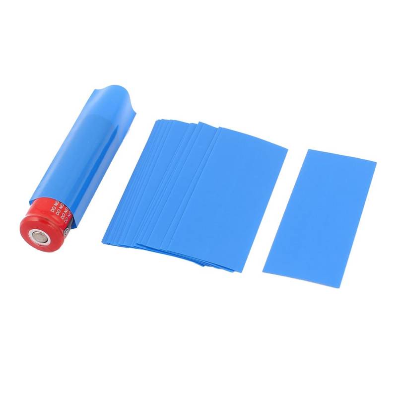 Blaue PVC-Schrumpfschläuche, 18,5 mm, für 1 x 18650/18500 Batterie, 20 Stück von BXVXWKJXKR