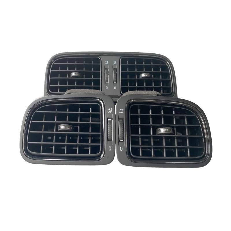 Autozubehör Vorderer Armaturenbrett-Innenraum AC Satin Black Air Vent Grill Für 5 6R 1.4 1. Phase 2010–2013 6R0819703A 6R0819704A 6R0819728(1 Set.) von BYAMBD