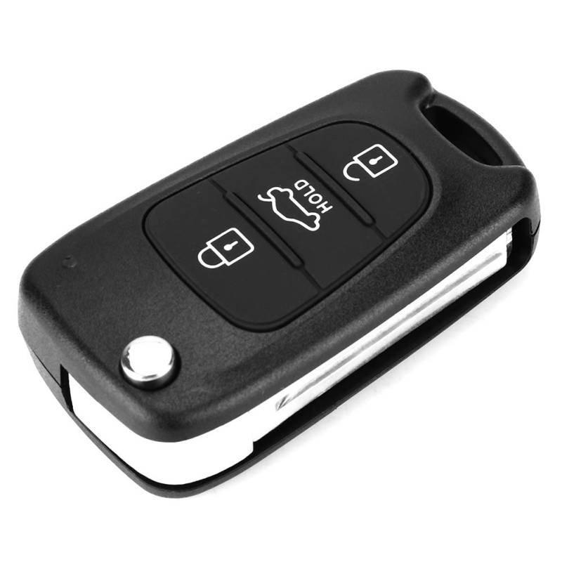 BYARSS Autoschlüssel Hülle, Flip 3-Tasten-Fernbedienung Schlüssel Hülle Kompatibel für KIA Rondo Sportage Souls Rio von BYARSS