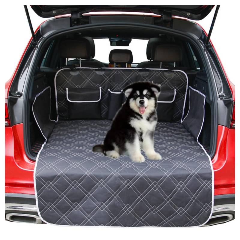 BYBEST Kofferraumschutz für Hunde, für BMW i3 2013-2022-Kofferraumabdeckung mit Stoßstange und Seitenschutz, wasserdicht und rutschfest von BYBEST