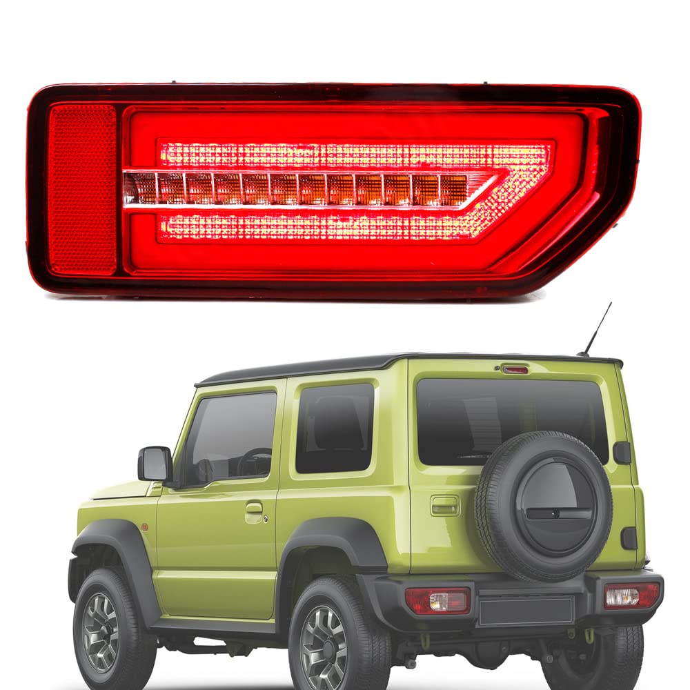 BYBEST Rücklicht Heckleuchte Rückleuchte für Suzuki Jimny 2019 2020, L1D Auto Heckklappe Rückleuchten Linke Rechte Rücklichter,Red- Right von BYBEST