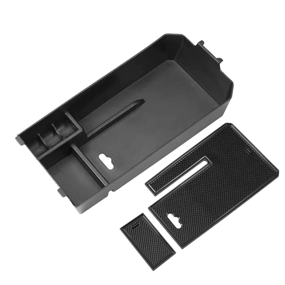 BYCUFFüR C W205 2015 2021 und GLC W253 2016-2021 Auto Mittel Konsole Armlehne Aufbewahrungs Kasten Einsatz Organisator Tablett von BYCUFF