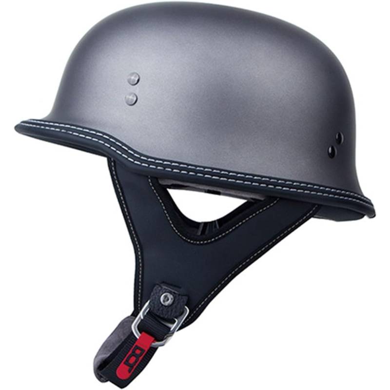 BYFHHHH Brain-Cap · Vintage Motorrad Halbhelme,ECE-Zertifizierter Motorradhelm Für Erwachsene Halbschale Jethelm Rollerhelm Mopedhelm Retro Motorrad Halbhelm D,M=57~58CM von BYFHHHH