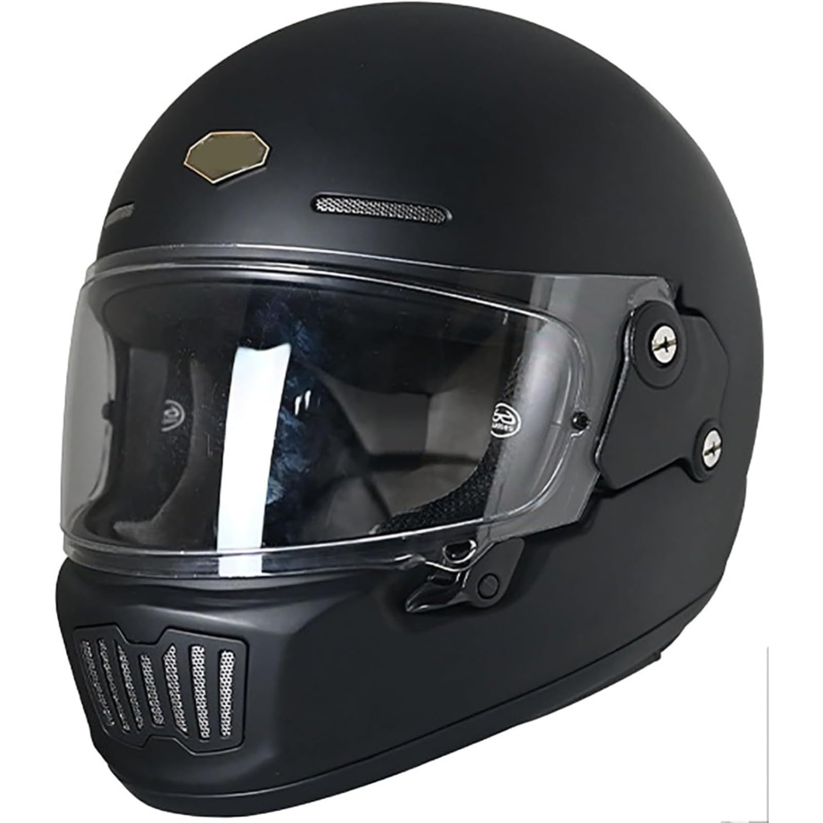 BYFHHHH Integralhelm Für Motorradfahrer Mit Sonnenblende, Roller-Mopedhelm, Modularer Helm Mit DOT/ECE-Zertifizierung, Integralhelm Für Erwachsene, Männer Und Frauen F,L=59~60CM von BYFHHHH