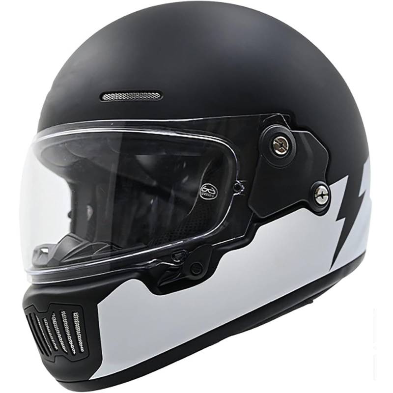 BYFHHHH Integralhelm Für Motorradfahrer Mit Sonnenblende, Roller-Mopedhelm, Modularer Helm Mit DOT/ECE-Zertifizierung, Integralhelm Für Erwachsene, Männer Und Frauen L,XXL=63~64CM von BYFHHHH