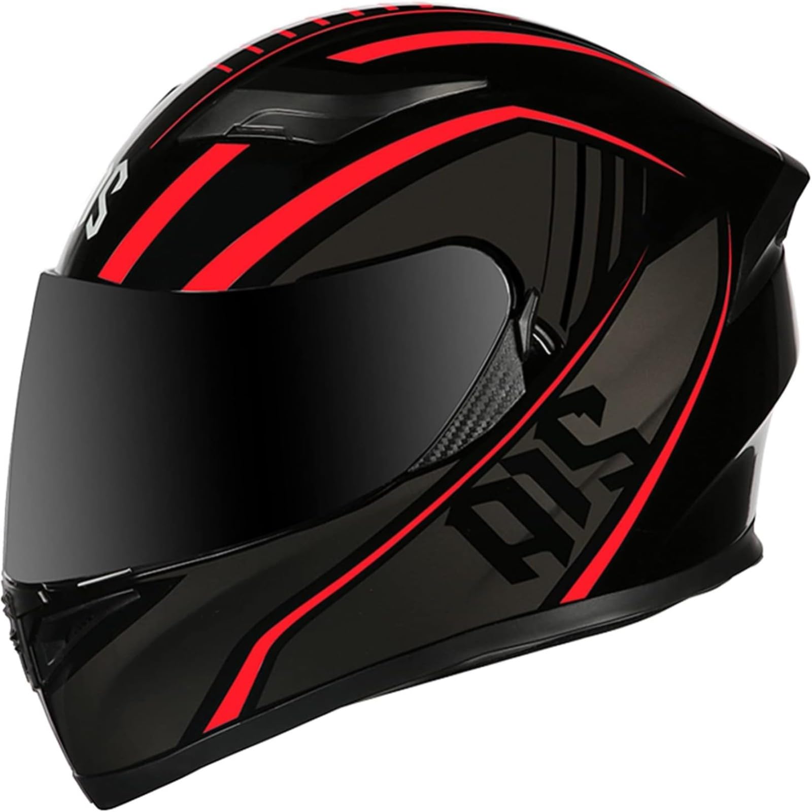 BYFHHHH Integrierter Motorradhelm, DOT/ECE-Zertifizierte Integralhelme, Integralhelme Mit Doppelvisier Für Erwachsene Männer Und Frauen I,3XL=65~66CM von BYFHHHH