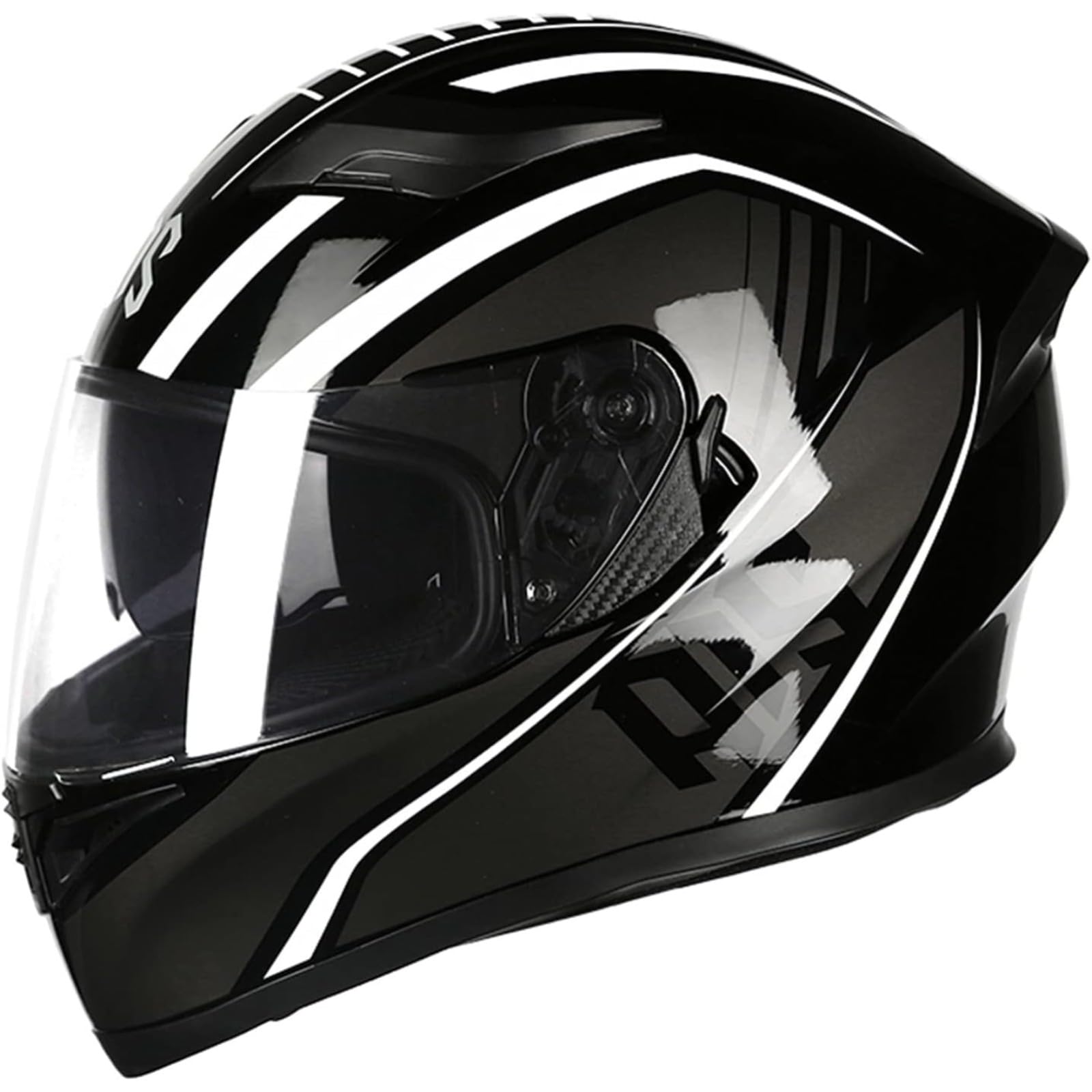 BYFHHHH Integrierter Motorradhelm, DOT/ECE-Zertifizierte Integralhelme, Integralhelme Mit Doppelvisier Für Erwachsene Männer Und Frauen N,2XL=63~64CM von BYFHHHH