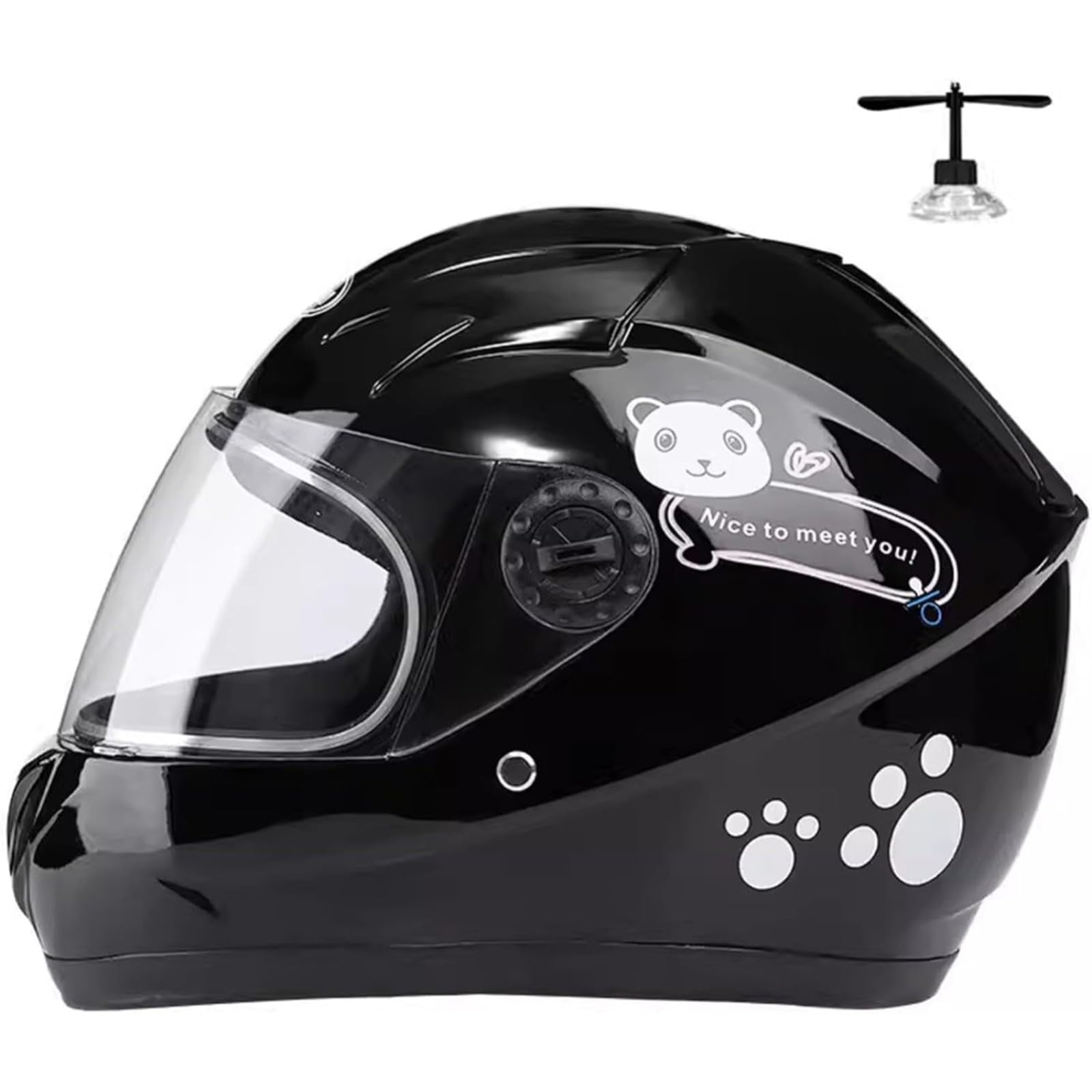 BYFHHHH Kinder-Motorradhelme, Integralhelm Mit Visier, Roller-, ATV- Und Mopedhelm Für Mädchen Und Jungen Im Alter Von 3–8 Jahren F von BYFHHHH