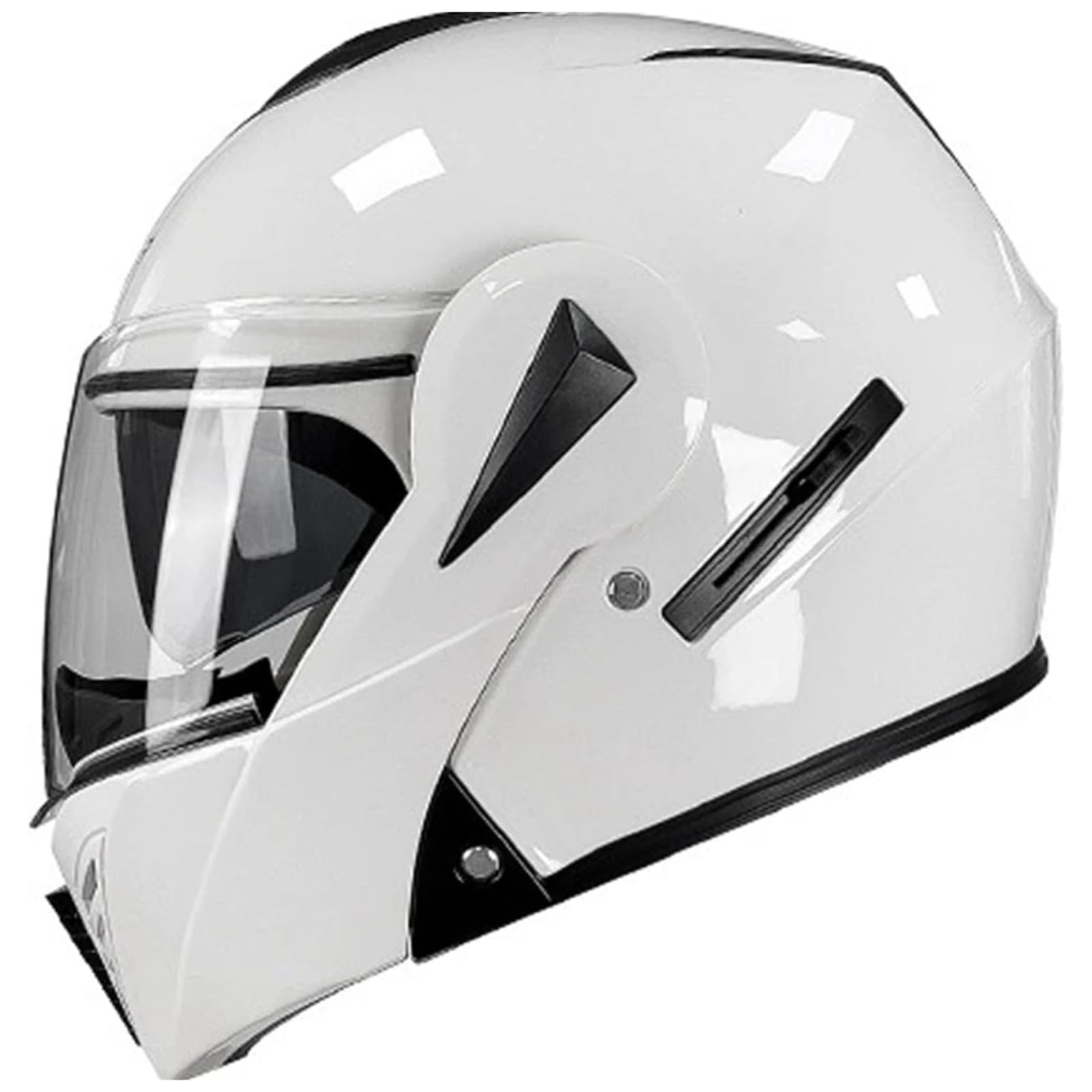 BYFHHHH Motorrad Integrierter Helm Mit Doppelvisier, ECE/DOT-Zulassung Klapphelm Motorradhelm Sturzhelm Für Männer Und Frauen, Automatische Reaktion I,XL=61~62CM von BYFHHHH