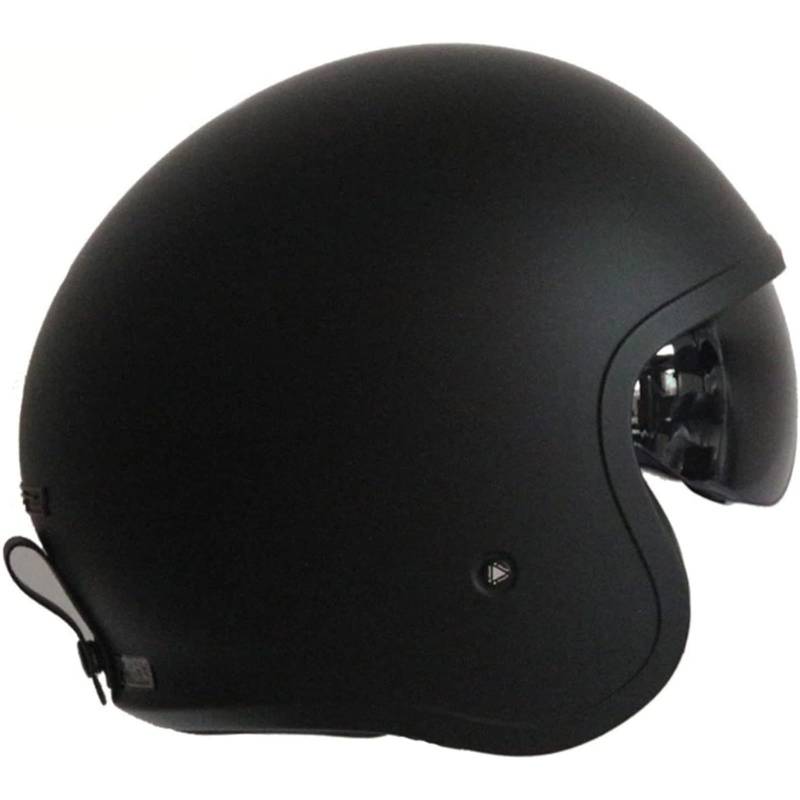 BYFHHHH Motorradhelm Jethelme, ECE Zertifiziert 3/4 Halbhelme Mit Visier Jethelm Rollerhelm Mofahelm Biker Rennhelm Für Damen Herren Erwachsene B,XL=59~60CM von BYFHHHH