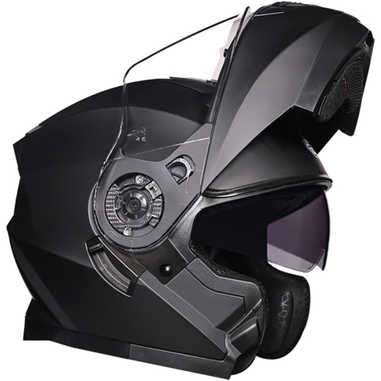 BYFHHHH Motorradhelm Motorrad-Klapphelm, ECE-Geprüft Mit Doppelvisier, Integralhelm Für Roller, Mopeds, Klapphelm, Modularhelm Für Männer Und Frauen D,L=59~60CM von BYFHHHH