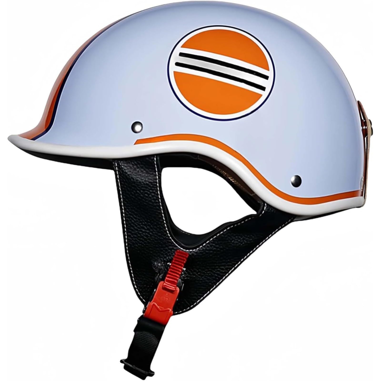 BYFHHHH Offener Motorradhelm, DOT/ECE-Zugelassene Helme Mit Verstellbarer Schnellverschlussschnalle, Für Unisex-Helme B,M=58~59CM von BYFHHHH