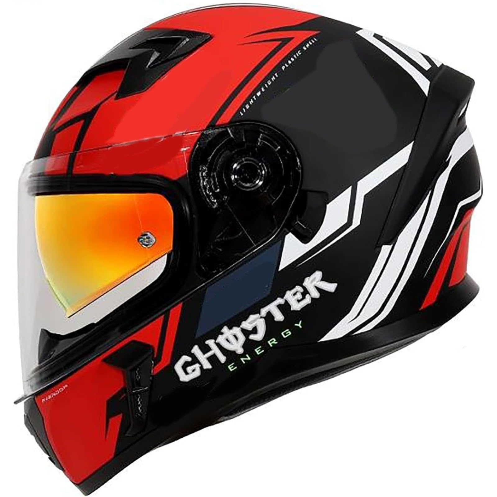 Modularer Motorradhelm, ECE-Zertifizierter Motorrad-Integralhelm Mit Doppelvisier, Mopedhelm Für Damen Und Herren, Integralhelm Motorradhelm D,M=57~58CM von BYFHHHH