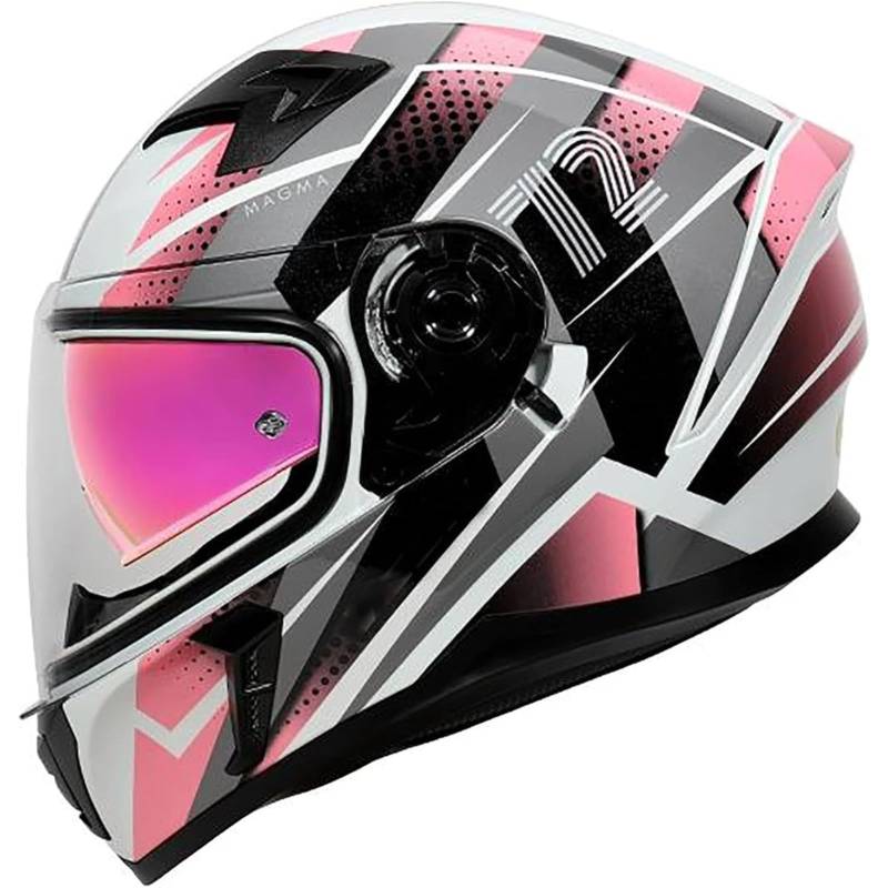 Modularer Motorradhelm, ECE-Zertifizierter Motorrad-Integralhelm Mit Doppelvisier, Mopedhelm Für Damen Und Herren, Integralhelm Motorradhelm F,S=55~56CM von BYFHHHH