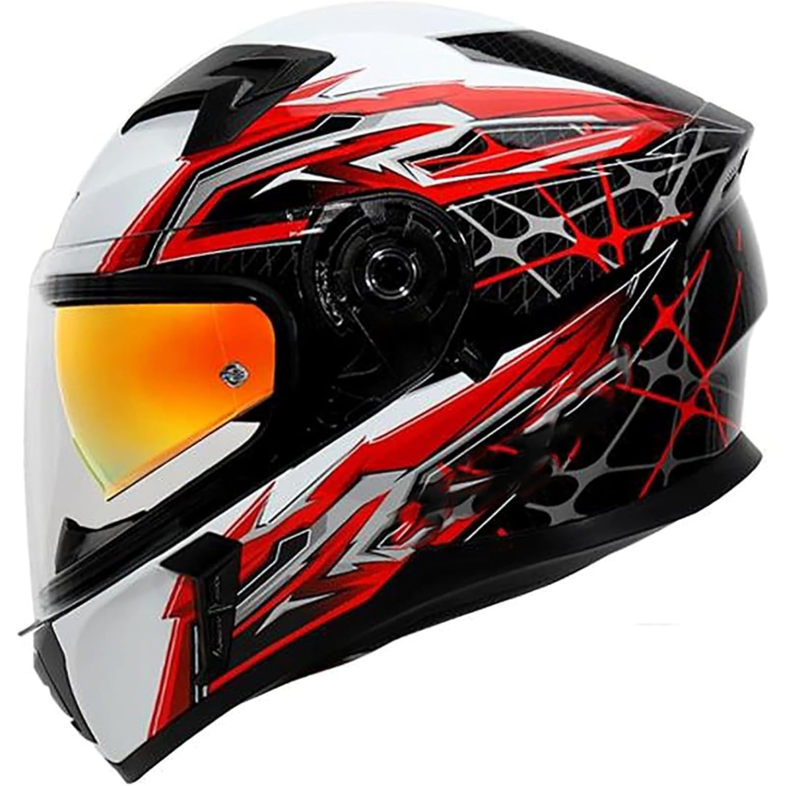 Modularer Motorradhelm, ECE-Zertifizierter Motorrad-Integralhelm Mit Doppelvisier, Mopedhelm Für Damen Und Herren, Integralhelm Motorradhelm G,XXL=63~64CM von BYFHHHH