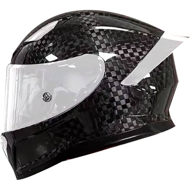 Motorrad-Integralhelm Mit Sonnenblende, DOT/ECE-Zertifizierter Modularer Motorrad-Mopedhelm, Motorradhelm-Integralhelme Für Frauen Und Männer, Erwachsene C,M=57~58CM von BYFHHHH