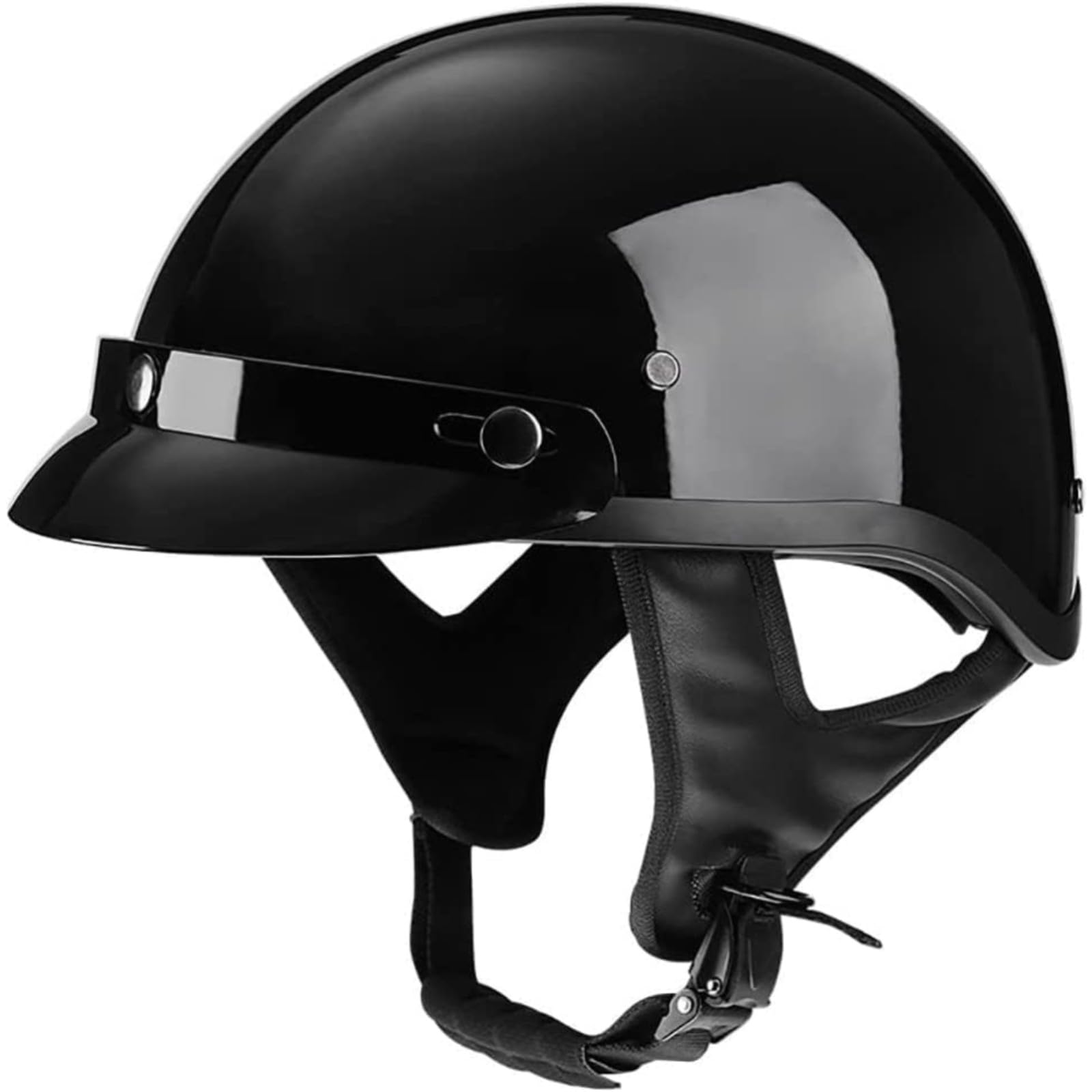 Retro Halbhelm, ECE-Zertifizierter Halbschalen-Jethelm, Rollerhelm, Mopedhelm, Retro-Motorrad-Halbhelm Für Cruiser, Chopper, Biker C,XXL=63~64CM von BYFHHHH