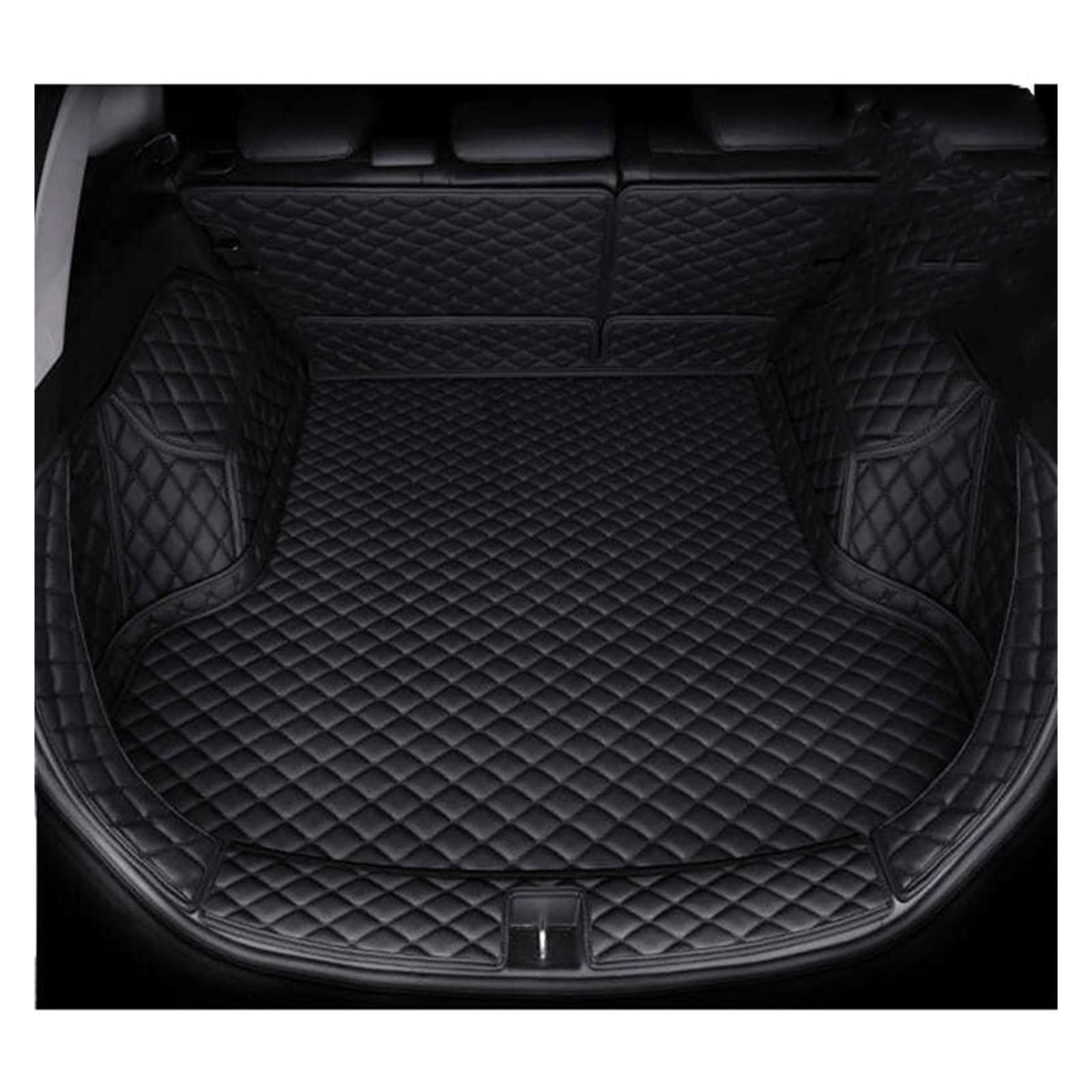 BYNGQW Auto Kofferraum Schutzmatte Auto Hinten Boot Liner Trunk Cargo Mat Fach Boden Karpfen Für - A7 2015-2020(Schwarz,B) von BYNGQW