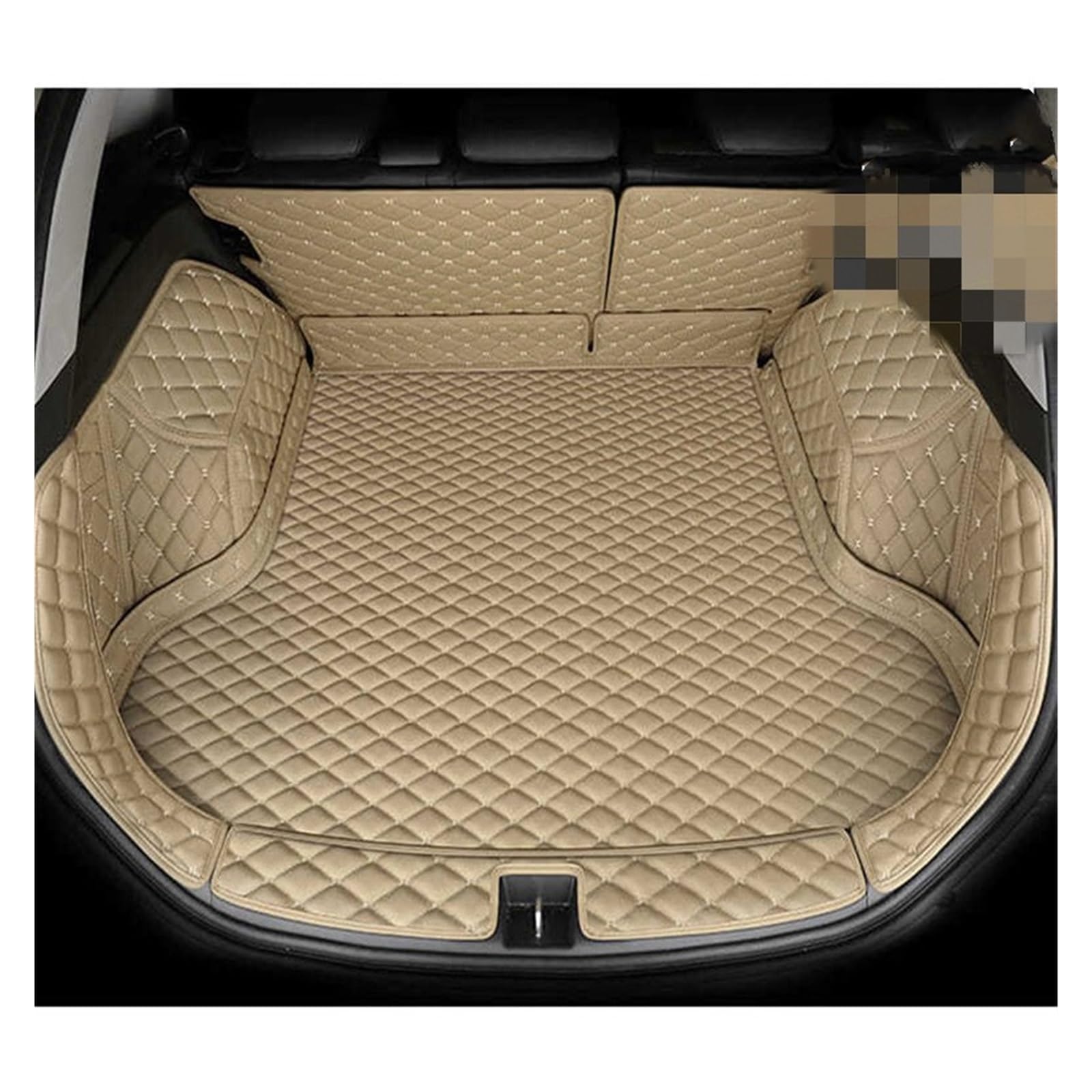 BYNGQW Auto Kofferraum Schutzmatte Auto-Kofferraum-Ledermatten Hinten Kofferraumwanne Schutzschale Für Qashqai J11 2016–2020(Beige,B) von BYNGQW