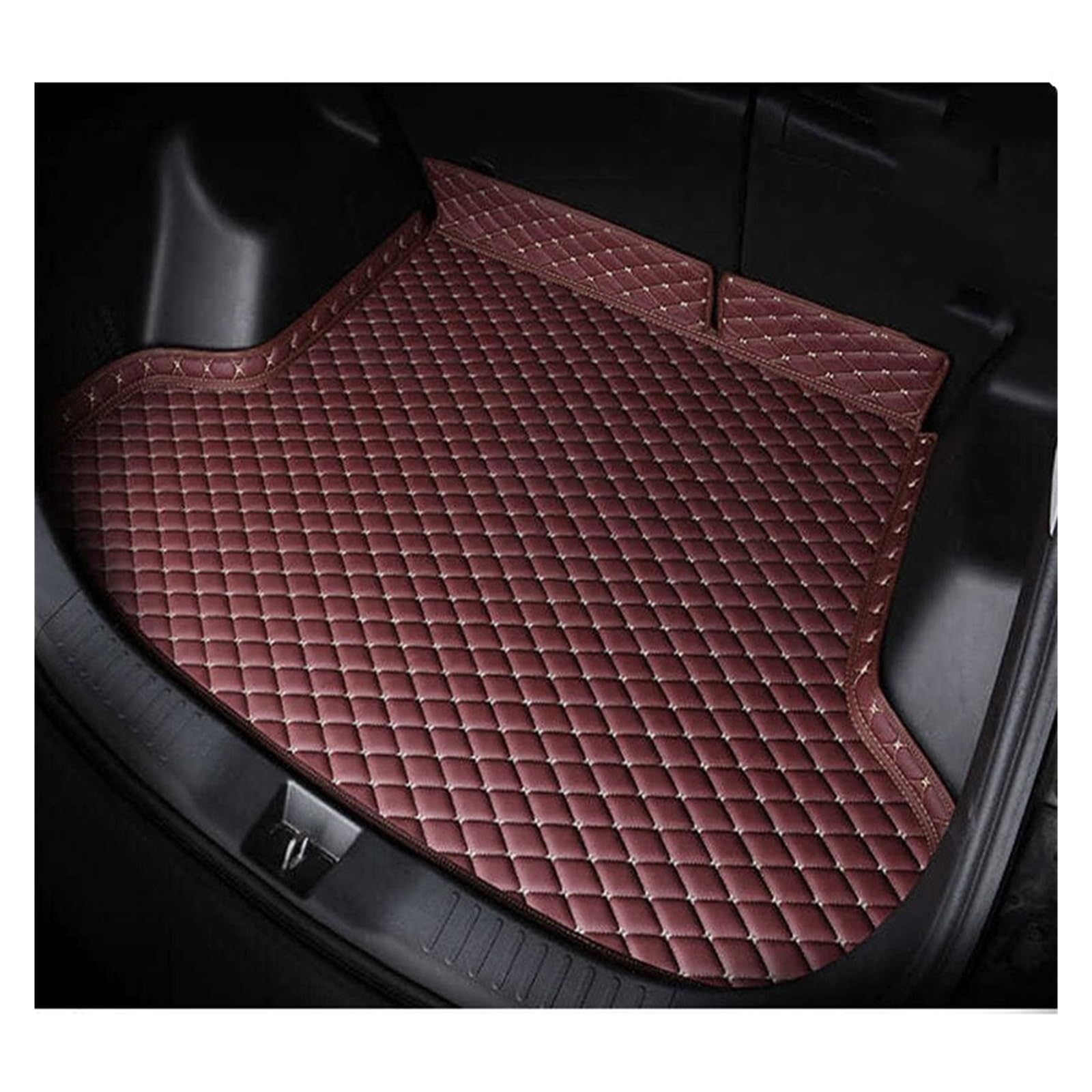 BYNGQW Auto Kofferraum Schutzmatte Kofferraummatten Innenräume Autoteppiche Frachtteppiche Zubehör Für NX NX200 NX200t NX300 NX300h 2015-2019(Wine red,EIN) von BYNGQW