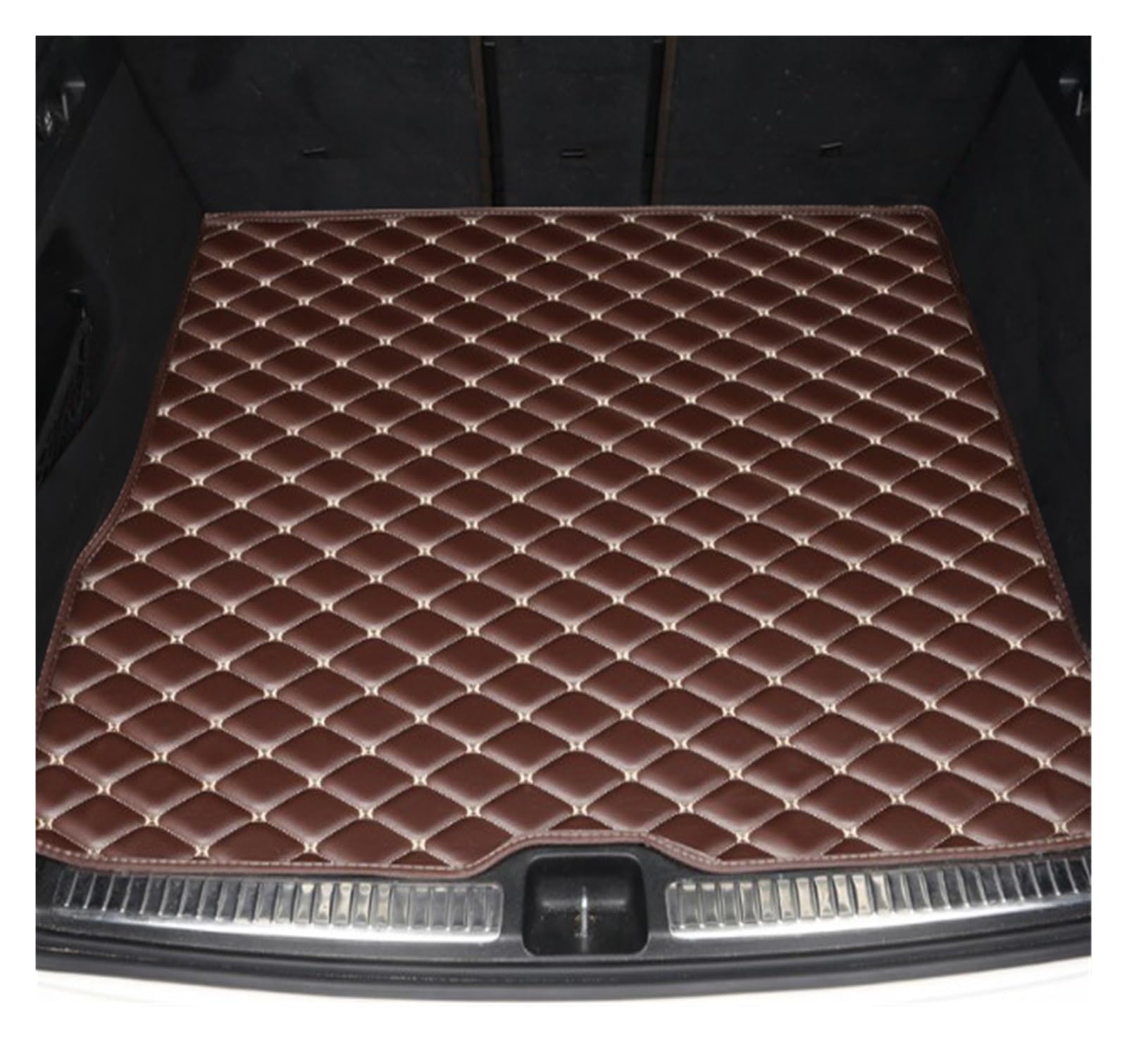 BYNGQW Auto Kofferraum Schutzmatte Leder-Kofferraumwanne, Kofferraummatten, Gepäck, Teppiche, Zubehör Für Vios Limo XP40 2003–2007(Chocolate) von BYNGQW