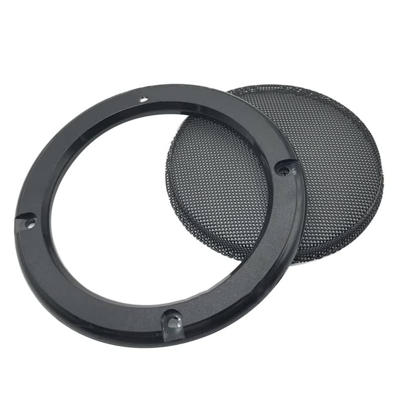 Auto Lautsprecher Abdeckung, 6.5 Zoll Mesh Lautsprecher Gitter Grill aus Metallstahl und ABS-Kunststoff Schutzhülle Dekorgitter Metall Mesh Schutzgitter Abdeckung für Auto Subwoofer Car-Audiosystem von BYNYXI