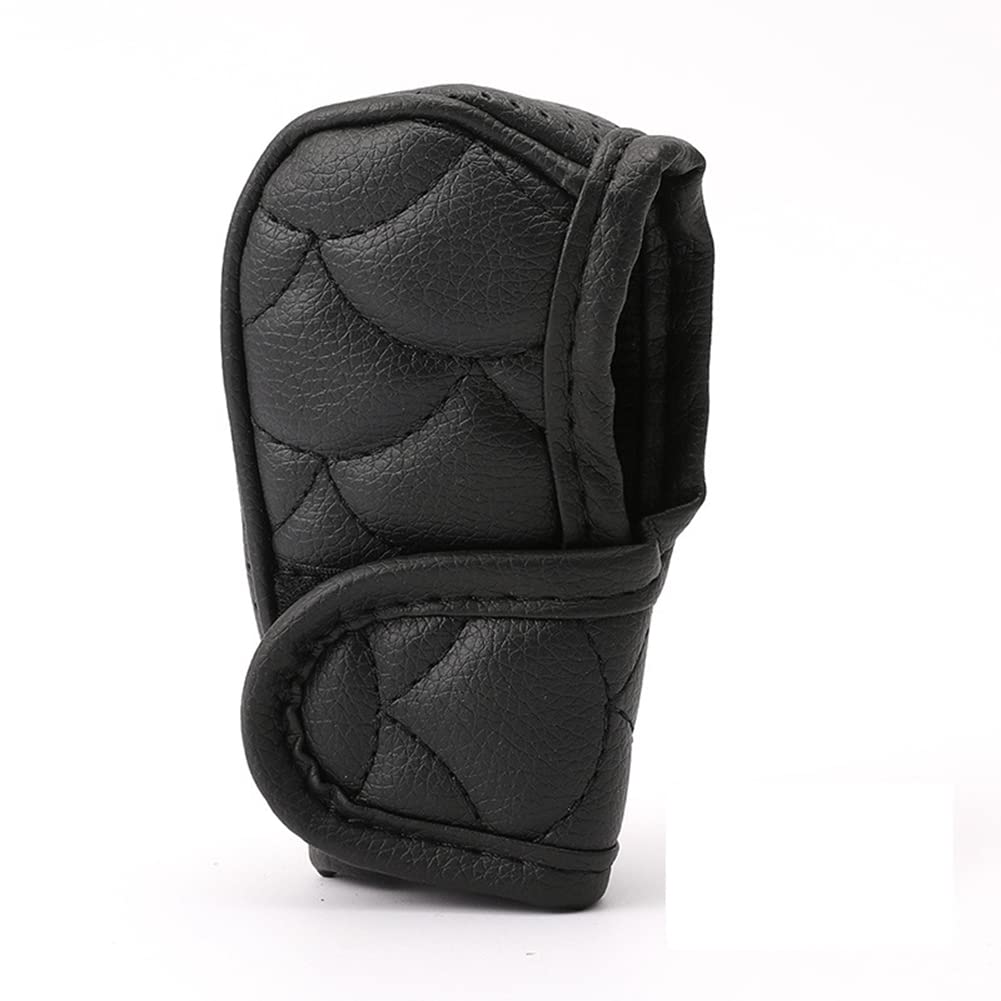 Auto Schaltknauf Abdeckung, Leder Schaltknauf Schutzhülle Anti-Rutsch Universal Schaltknauf Protector Getriebe Cover Schalthebel Schaltknauf Knopf Abdeckung Kugelschalthebel Gear Shift Knob Cover von BYNYXI