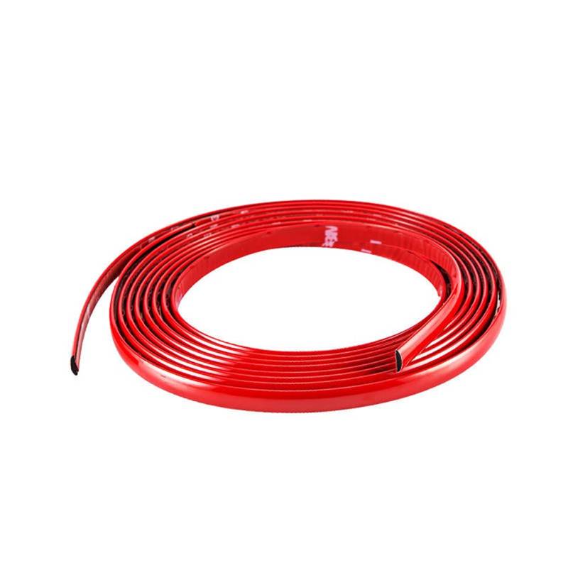 Auto Zierstreifen Rot, 6mmx5m Schutzstreifen PVC Anti-Scratch Dekorstreifen Flexibel und weich DIY Klebestreifen Selbstklebend Zierstreifen für Auto Motorrad Boot Karosserie Dach Seitenstreifen von BYNYXI