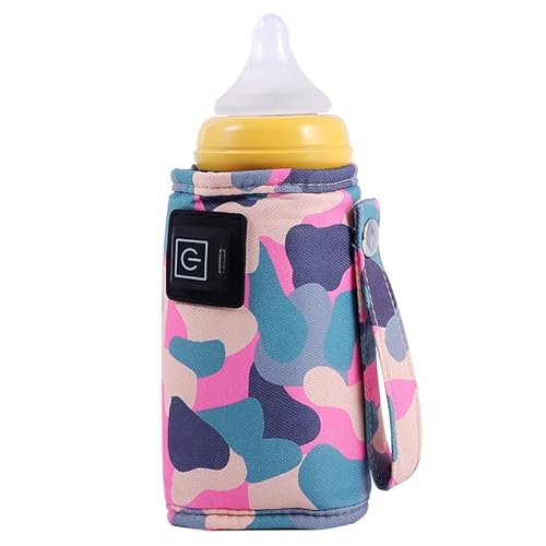 USB Babyflaschenwärmer Tasche, Tragbarer Milchwärmer Elektrische Warmhaltetasche Isoliertasche Milchflasche Heizung Flaschenwärmer für Unterwesgs Outdoor Konstante Erwärmung Babykostwärmer von BYNYXI