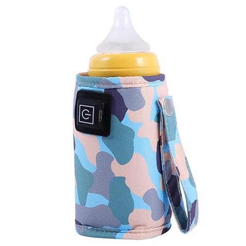 USB Babyflaschenwärmer Tasche, Tragbarer Milchwärmer Elektrische Warmhaltetasche Isoliertasche Milchflasche Heizung Flaschenwärmer für Unterwesgs Outdoor Konstante Erwärmung Babykostwärmer von BYNYXI