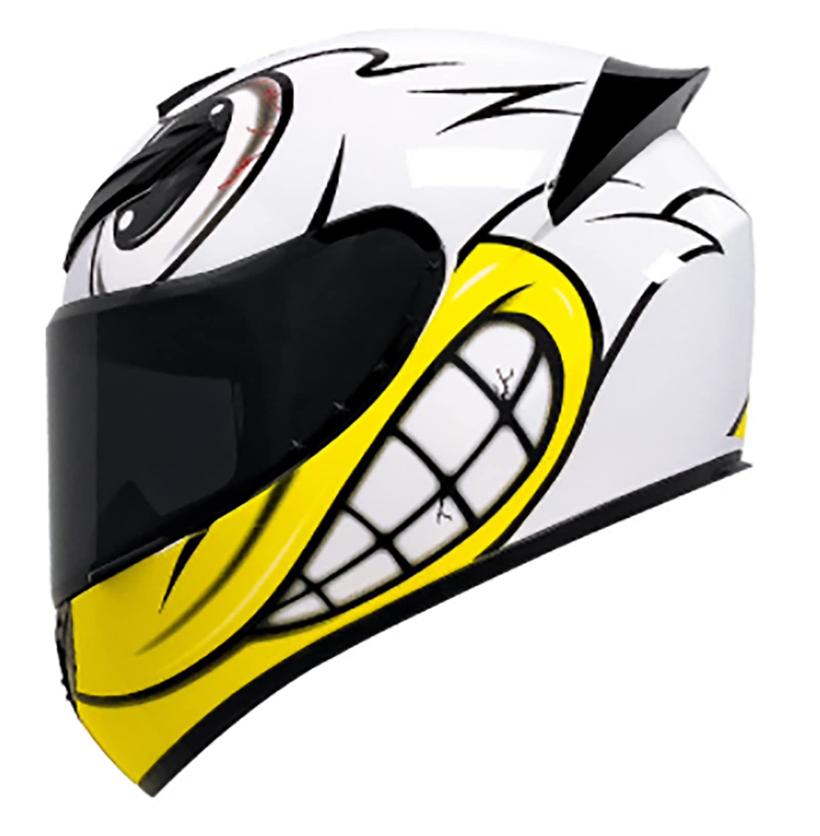 Integralhelm, Motorradhelm, modulare Motorradhelme für Unisex-Erwachsene, Streetbike, Cruiser, Roller, DOT-zugelassen D,M54-56CM von BYOUQ