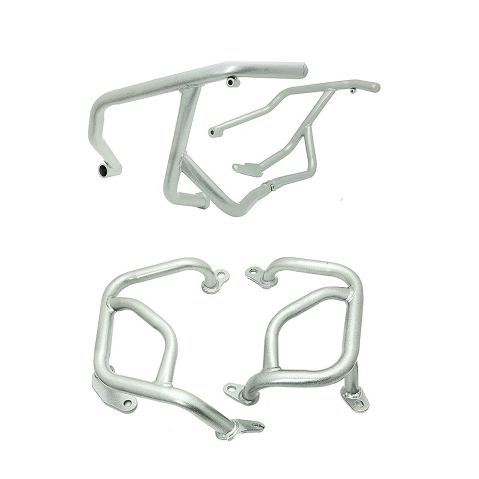 Motorfiets motorbeschermers Für F900XR Für F900R 2020-2023 Oberen Und Unteren Motor Schutz Crash Tank Bar Stoßstange Verkleidung Rahmen Schutz Bumper motorbeschermer(Silver Full Set) von BYSKJZ